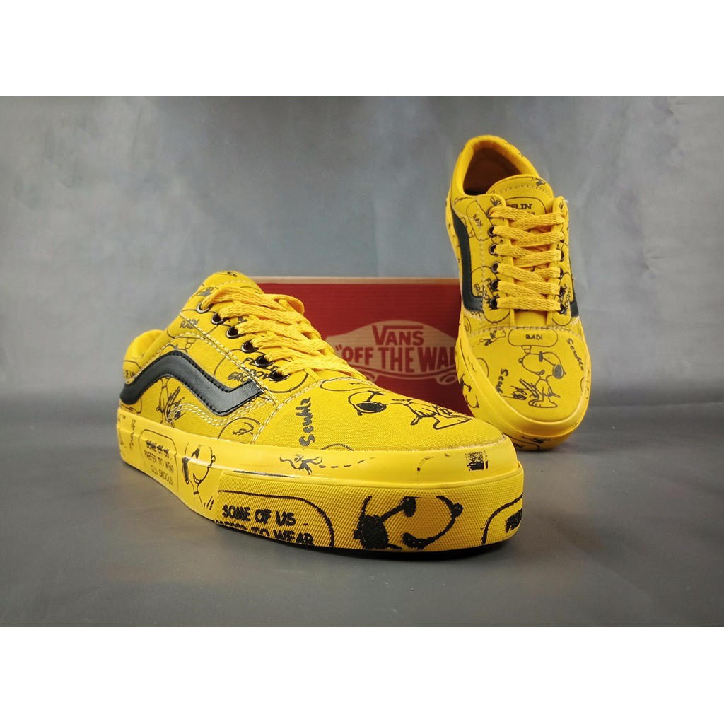 vans x peanuts yellow