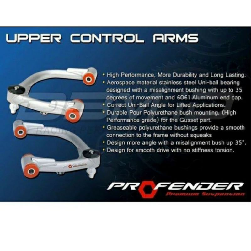 Jual Profender Upper Control Arm Lift 57cm Toyota All New Fortuner