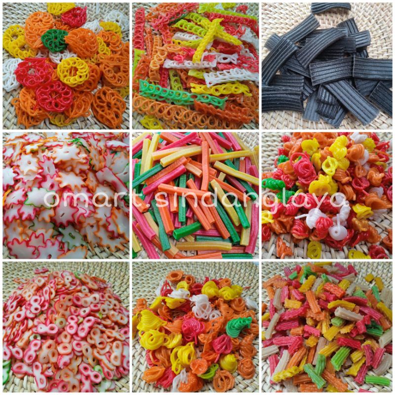 Jual 200g Kerupuk Mentah Kerupuk Seblak Kerupuk Warna Warni Aneka