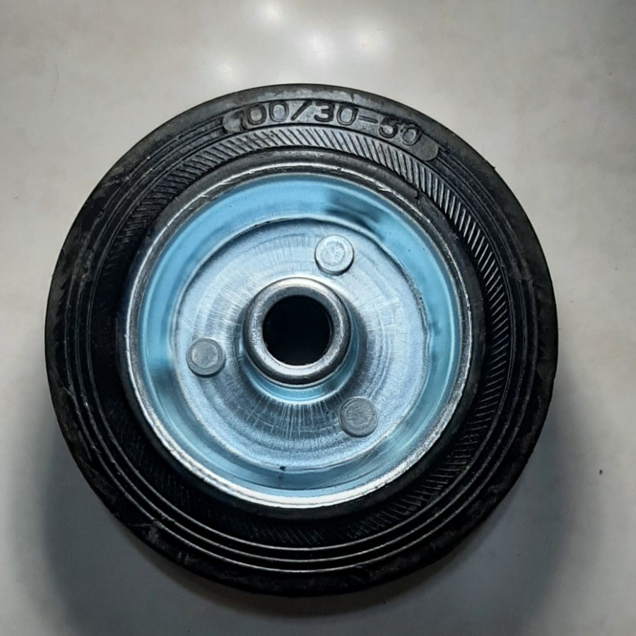 Jual roda karet 4 inch wheel only/1pcs | Shopee Indonesia