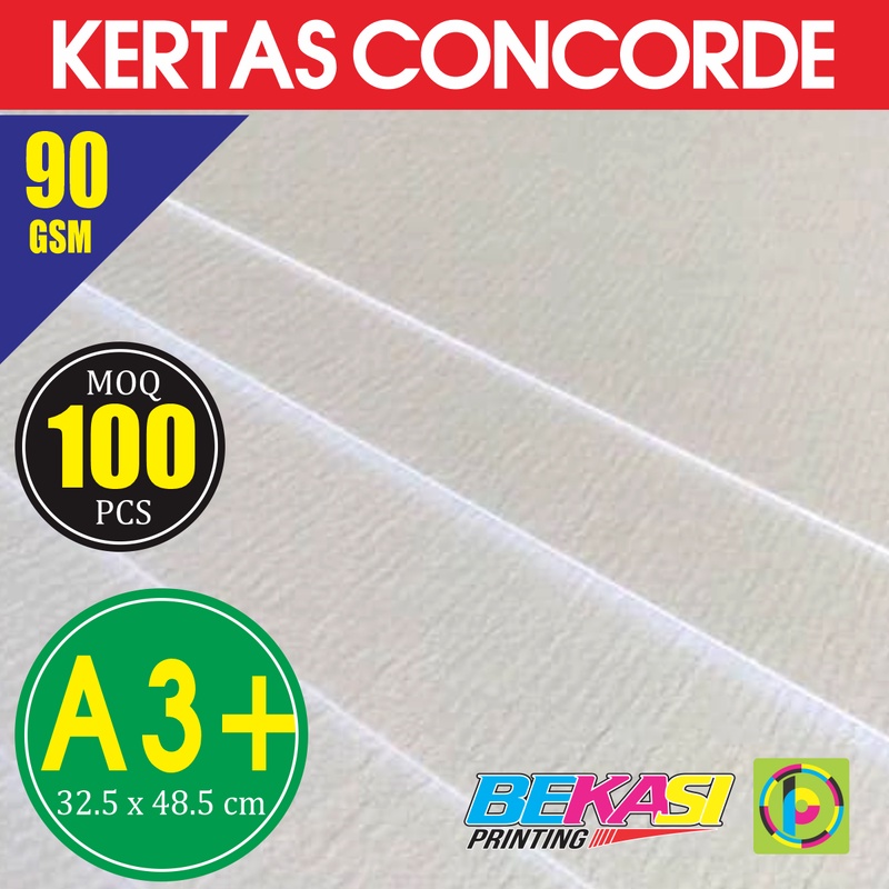 Jual Kertas Concorde 90 Gsm Ukuran A3 32 5x48 5 Cm Isi 100 Lbr