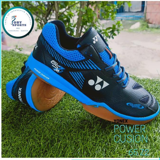 Jual Sepatu Bulutangkis Badminton Yonex Power Cushion Z Hitam Biru