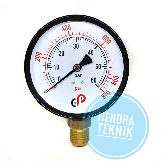 Jual MANOMETER COMPRESSOR 4 INCI 10 16 25 40 60 BAR METERAN KOMPRESOR