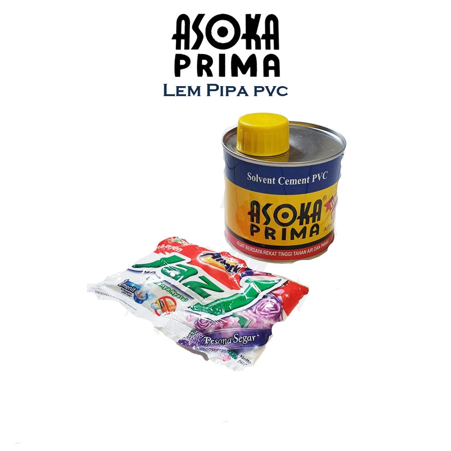 Jual Lem Pipa Pvc Kaleng 400gr Merk Asoka Prima | Shopee Indonesia