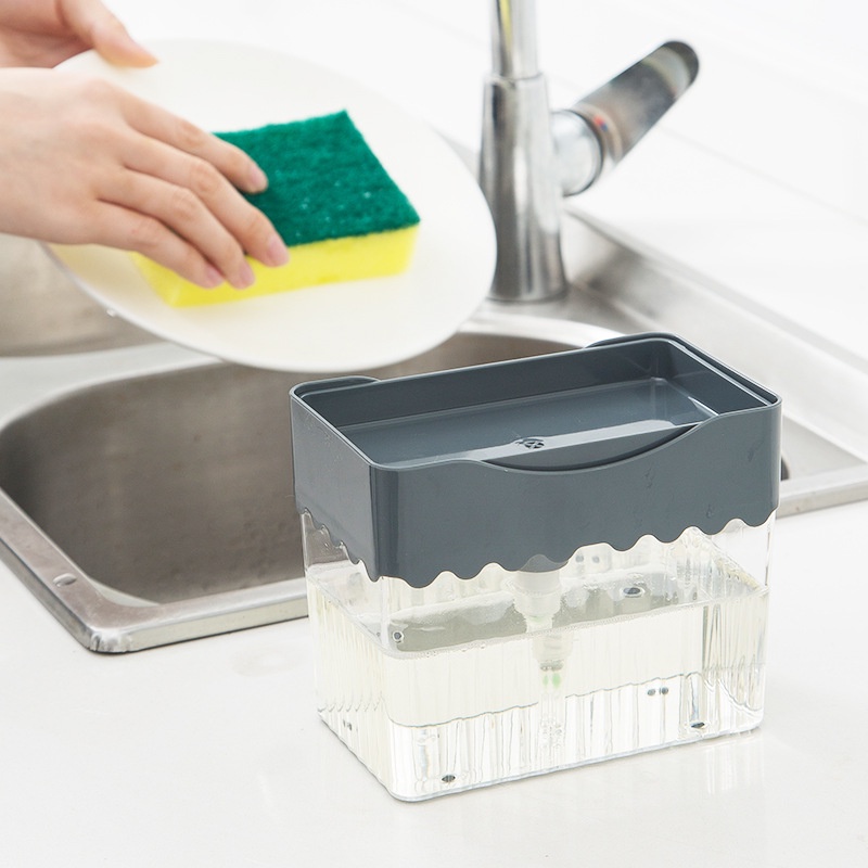 Jual ZEN - Dispenser Sabun sponge praktis tempat sabun cuci piring ...