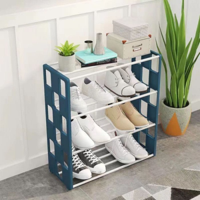 Jual NEW Rak Sepatu 4 Susun RST 304 Frame Minimalis / Rak Sepatu ...