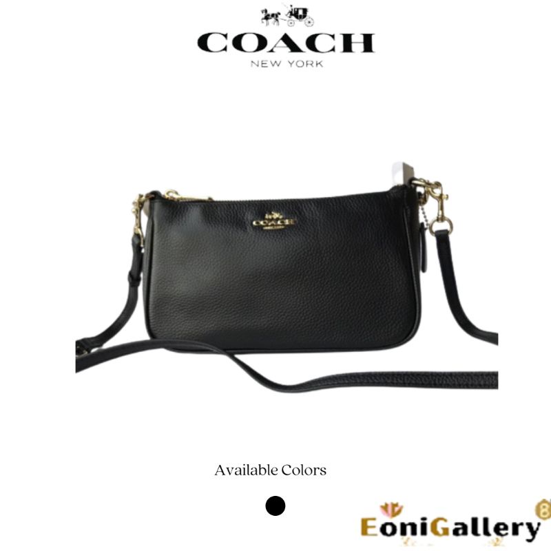Jual COACH TOP HANDLE POUCH IN PEBBLE LEATHER (F36645) Shopee Indonesia
