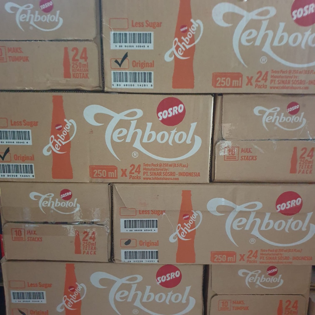 Jual Tbs Teh Botol Sosro Kotak 250 Ml 24 Pcs Shopee Indonesia