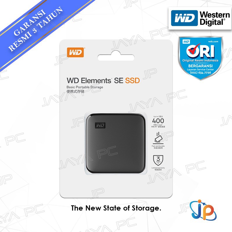 Jual WD Elements SE SSD External Portable 1TB USB 3.0 - WD SSD 1 TB ...