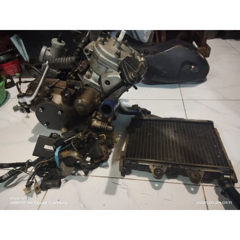 Jual engine mesin fullset pengapian radiator ninja R | Shopee Indonesia