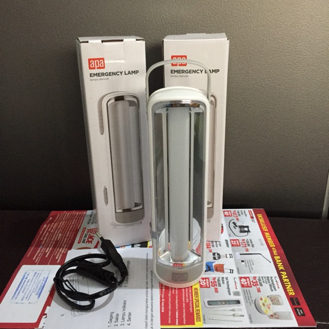 Jual APA EMERGENCY LAMP / LAMPU DARURAT DISERTAI SENTER LED 8W Shopee