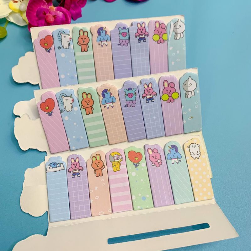 Jual KIANDAA SN0014 sticky notes BTS BT21 Post it bookmarks sticky ...