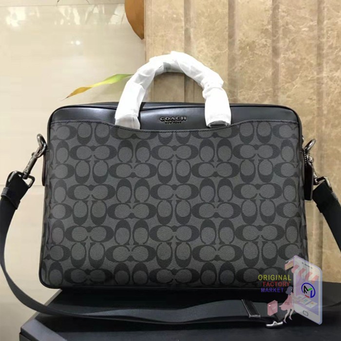 Jual TAS BRANDED PRIA COACH HUDSON SMALL PACK - KhakiBlack - Kota Surabaya  - Authentic.id