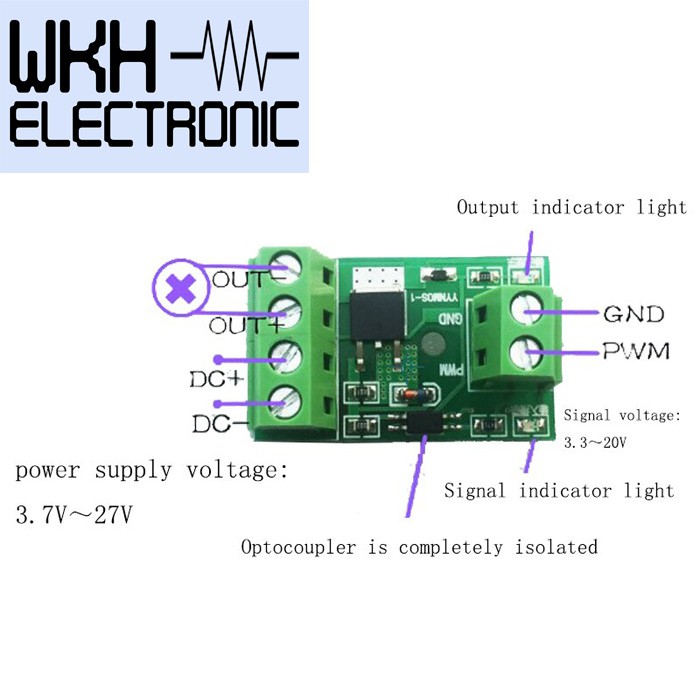 Jual Mosfet Optocoupler Isolation Driver PWM Controller Board 3V20V