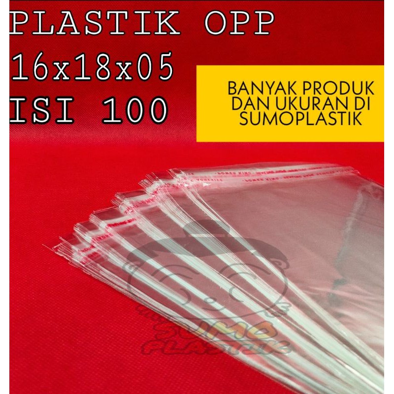 Jual PLASTIK OPP LEM 16X18X05 | Shopee Indonesia