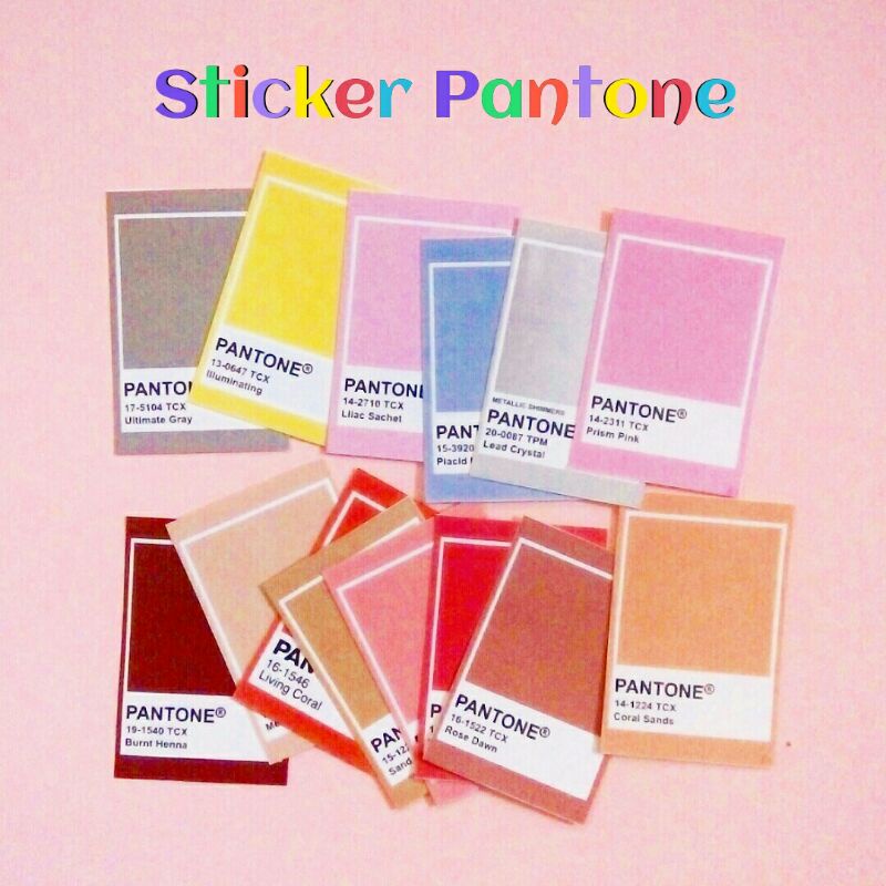 Jual Sticker Pantone | stiker dekorasi journal scrapbook journaling ...