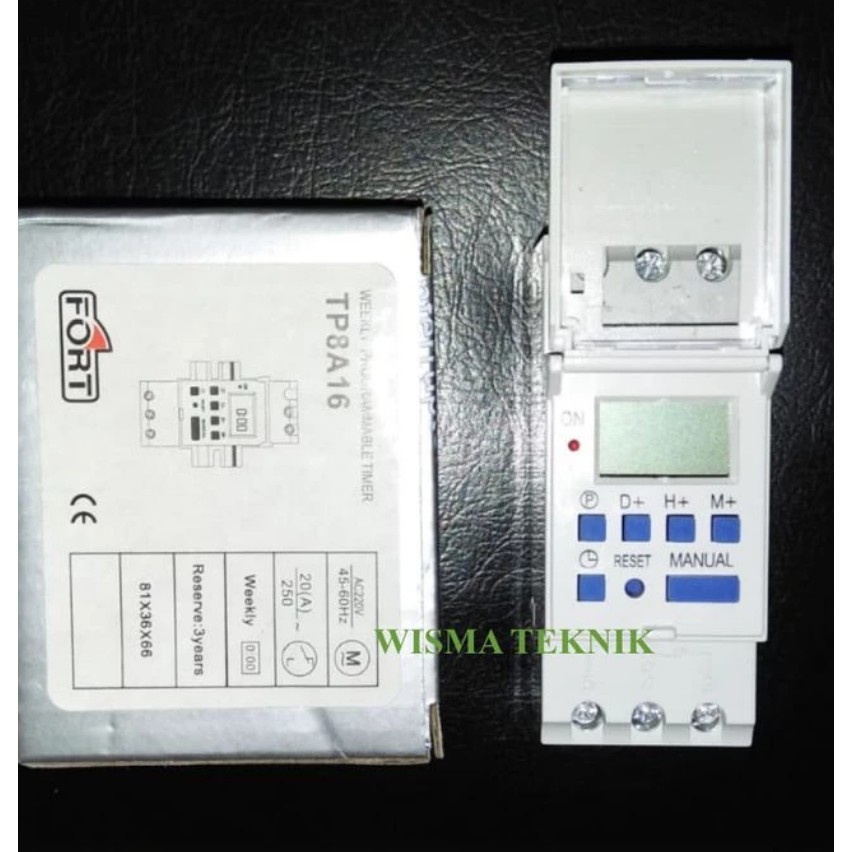 Jual TIMER Weekly Digital Timer TP8A16 Fort | Shopee Indonesia
