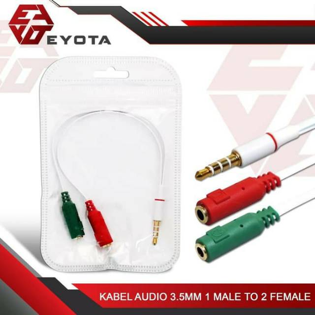 Jual Kabel Audio Splitter Jack Mm Male Ke Female Headphone Dan