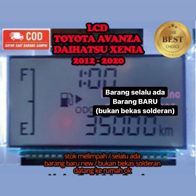 Jual LCD Avanza Xenia speedometer pin 22 +5 tahun 20122021 ORI BARU