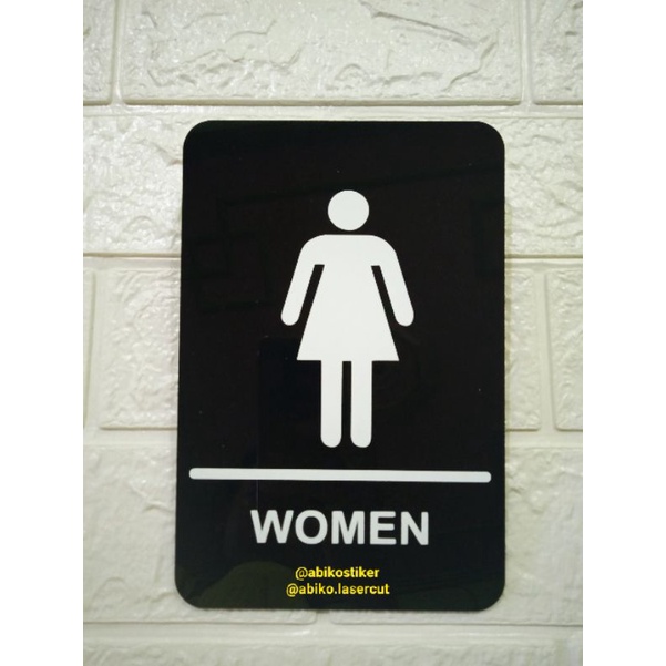 Jual Papan tanda toilet pria - toilet wanita - toilet men - toilet ...