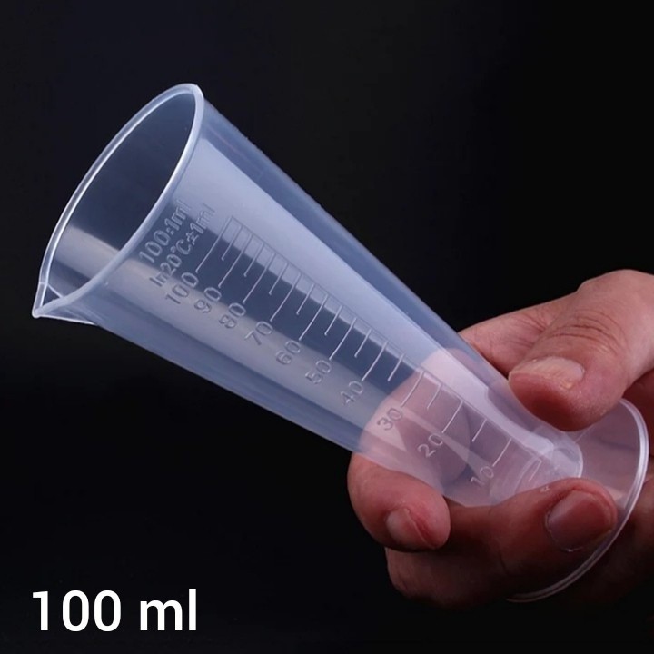 Jual Gelas Ukur Takar Plastik 100ml 100 Ml Air Measuring Cup Cone 100 Ml Gelas Takar Takaran 1851