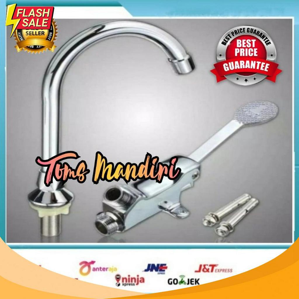 Jual SEGERA BELI Satu Set Pedal Injak Kaki Kran Angsa Foot Pedal Valve ...