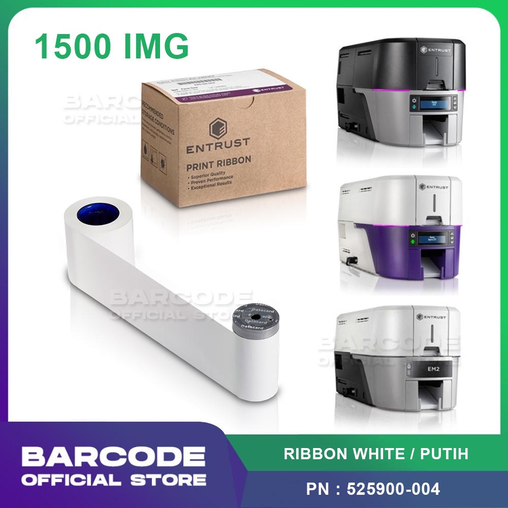 Jual RIBBON WHITE ENTRUST SIGMA EM1 EM2D DS2 DS3 TINTA PUTIH ( 525900 ...