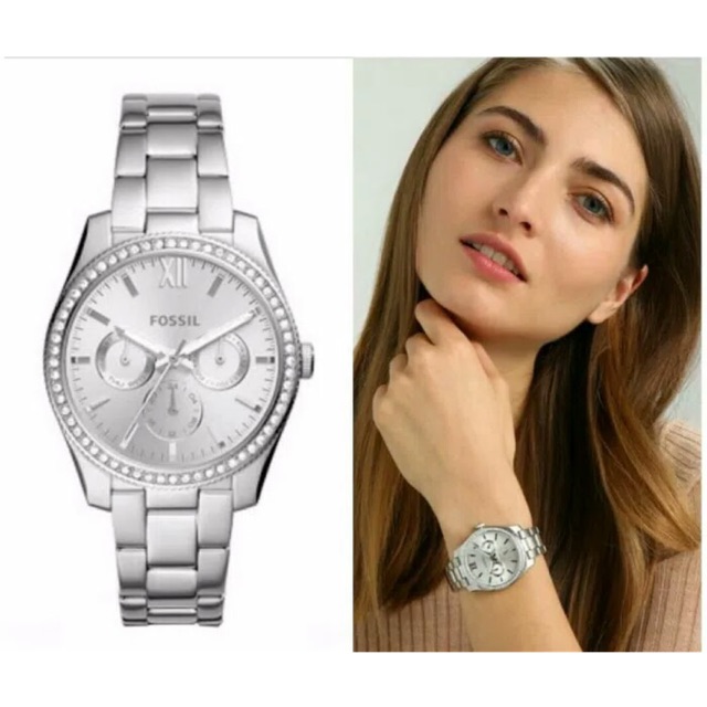 Jual Jam Tangan FOSSIL ES4314 Stainless Steel Silver New Original Shopee Indonesia