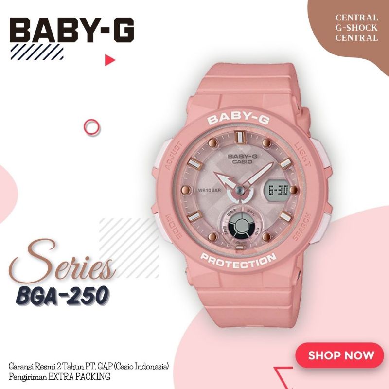 Jual Jam Tangan Casio Baby-G Babyg BGA-250-1A 1A2 4A 7A1 7A2 7A3