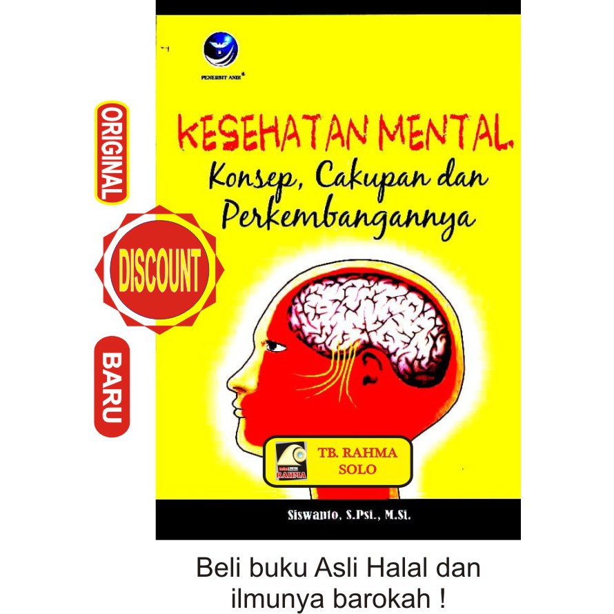 Jual Kesehatan Mental Konsep Cakupan Dan Perkembangannya Siswanto Andi Buku Original Shopee