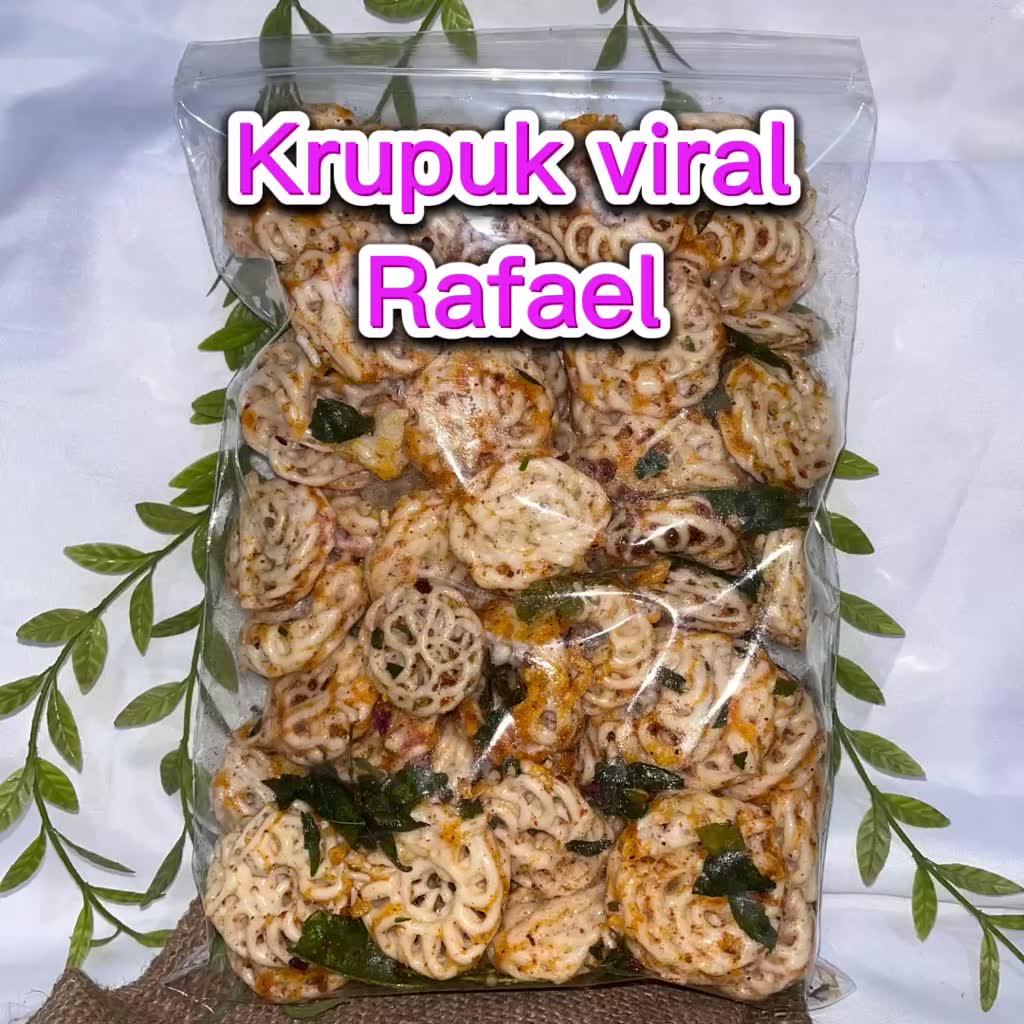 Jual 250gram KRUPUK VIRAL RAFAEL PUTIH PEDAS GURIH | Shopee Indonesia