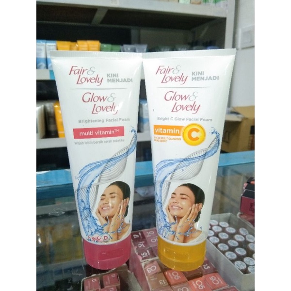 Jual Fair & Lovely Face Wash 100gr Multi Vitamin , Vitamin C Oren