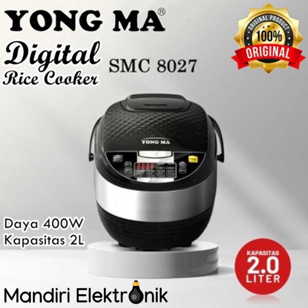 Jual Yong Ma Magic Com Digital Rice Cooker 2 Liter 3 in 1 SMC8027