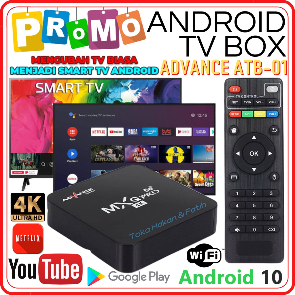 Jual Smart Tv Box Advance Atb Stb Android Tv Box Advance Atb Tv Box Gb Ram G Rom Set