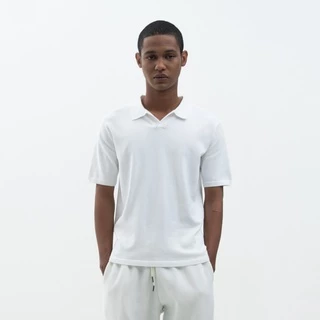 M231 Notch Neck Polo Pendek Off White 2182D