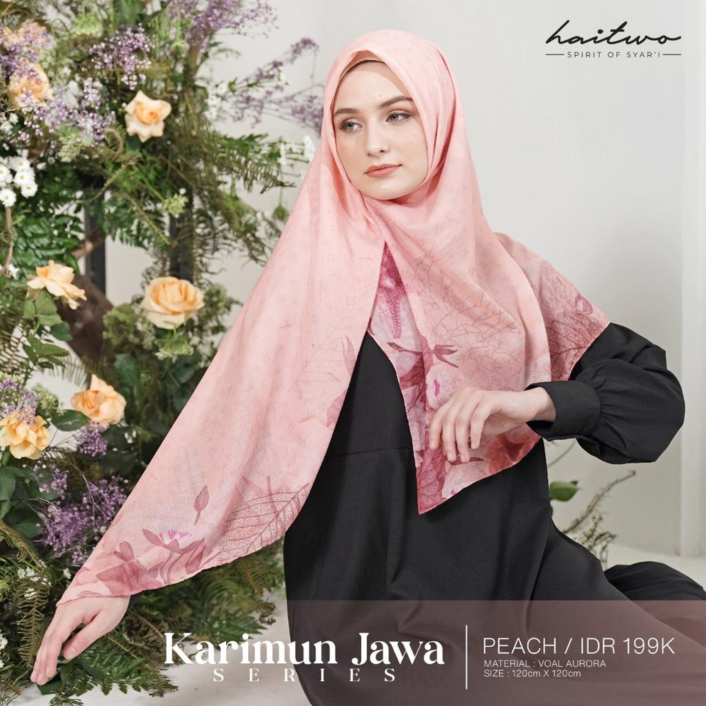 Jual Hai Two Jilbab Segi Empat Motif Karimun Jawa hijab Simple Kekinian ...