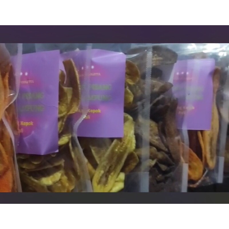 Jual Kripik Pisang Kepok Khas Lampung Shopee Indonesia