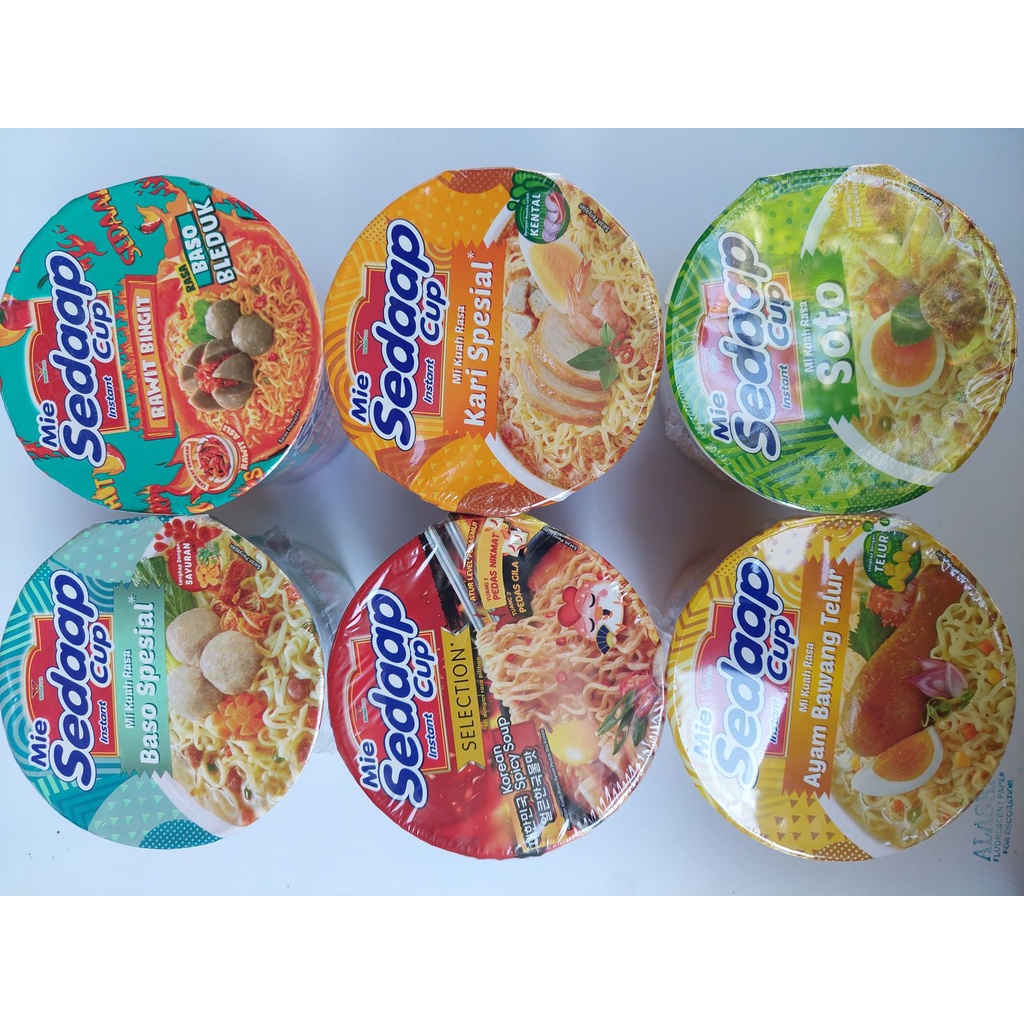 Jual MIE SEDAAP CUP INSTAN REBUS / SEDAAP CUP KUAH | Shopee Indonesia