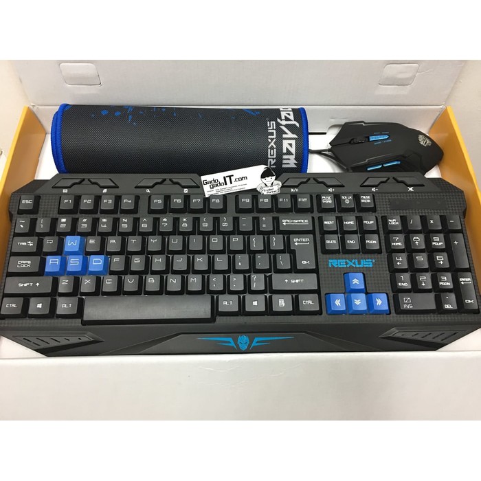 Jual REXUS RX-VR1 Warfaction Paket Gaming Kit Combo Keyboard & Mouse ...