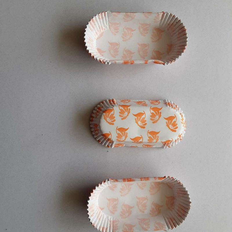Jual 100 pcs kertas oval cup risoles sosis solo | Shopee Indonesia