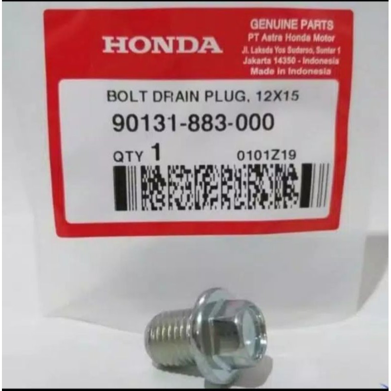 Jual 90131-883-000 HGP 100% BAUT TAB OLI MESIN VARIO BEAT ASLI AHM ...