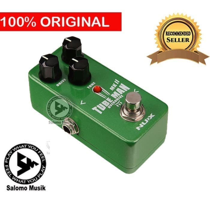 Pedale Overdrive NUX NOD-2 MKII Tube Man Mini Core, Suono Valvolare, Processore DSP 32-bit, Connessione USB Per Aggiornamenti