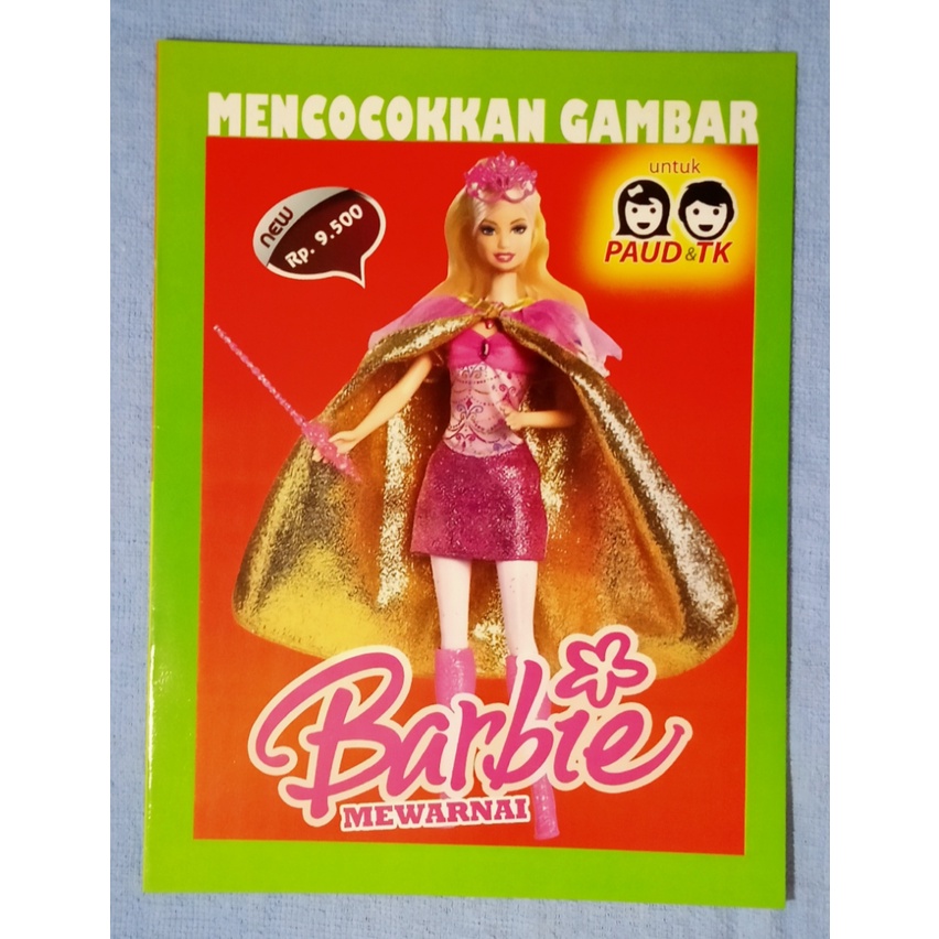 Jual Buku TK Dan PAUD Mewarnai Barbie Sambil Belajar Mencocokkan Gambar ...