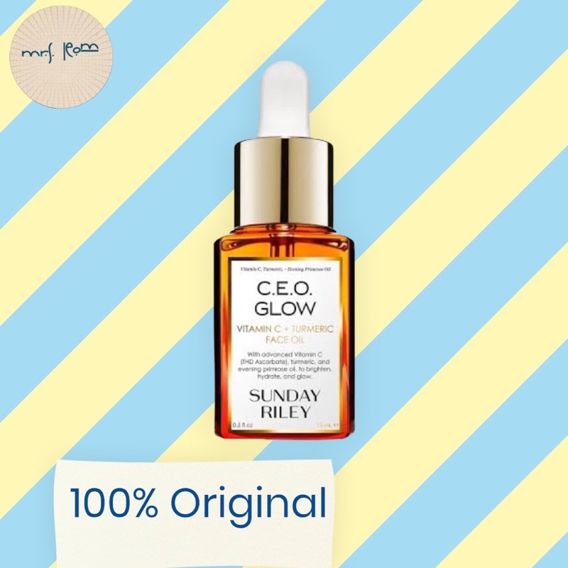 Jual YESBYUTI-SUNDAY RILEY CEO GLOW VITAMIN C + TURMERIC FACE OIL 15ml ...