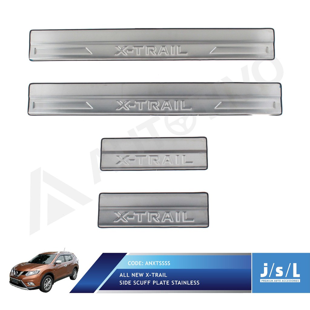 Jual Jsl Sillplate Samping All New Xtrail Stainless Side Scuff Plate Stainless Shopee Indonesia