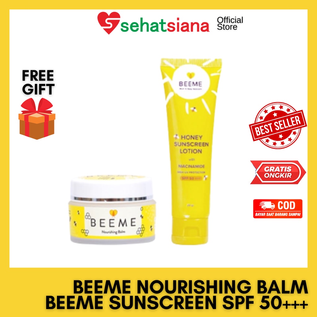Jual Paket Beeme Nourishing Balm + Honey Sunscreen Lotion SPF 50