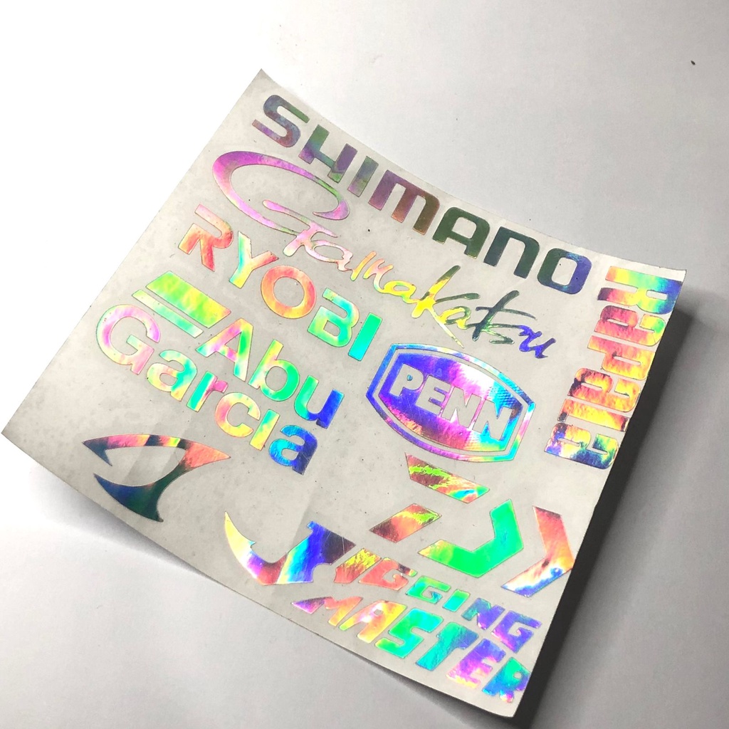 Jual Stiker Brand Pancing Hologram Cutting Sticker Fishing | Shopee ...