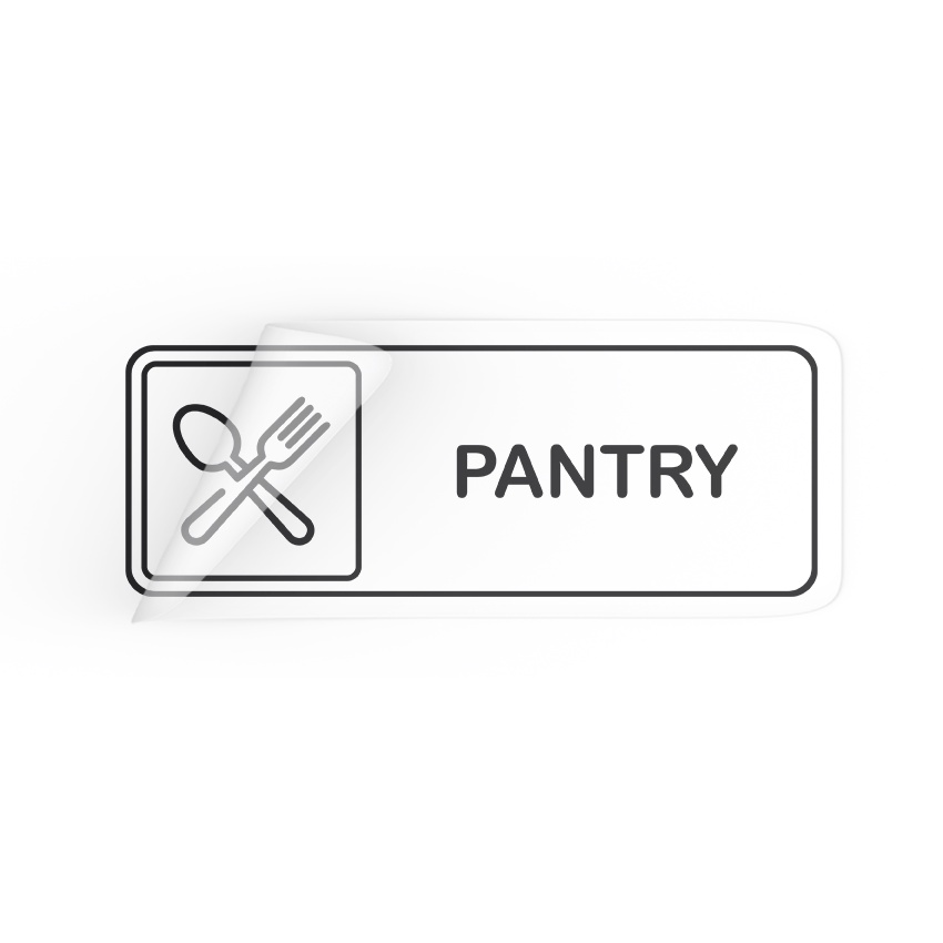 Jual pantry area sign sticker pantry door sticker sign pantry room