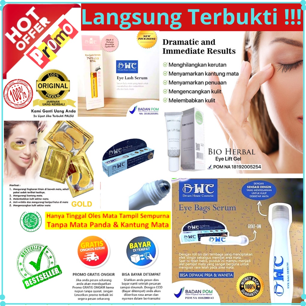 Jual [ORIGINAL] DHC EYEBAG Serum Ampuh Menghilangkan Kantung Mata Panda