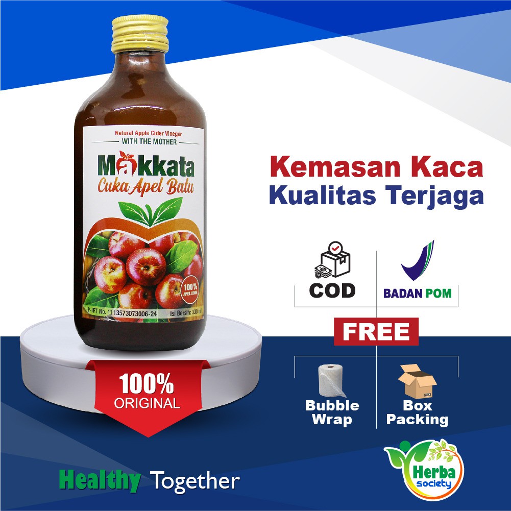 Jual MAKKATA CUKA APEL Batu Malang Organic Apple Cider Vinegar With The ...